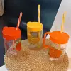 Herevin 660 cc Kulplu Desenli İnfuserli Pipetli Cam Bardak