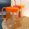 Herevin 660 cc Kulplu Desenli İnfuserli Pipetli Cam Bardak