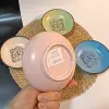 Keramika Rainbow Motto Halka Sosluk / Çerezlik 13 Cm 6 Adet