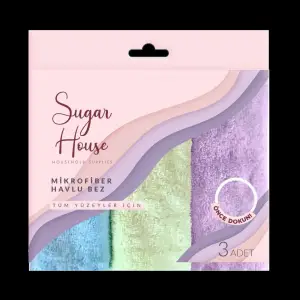 Sugarhouse  House Mikrofiber Havlu Bez 3lü