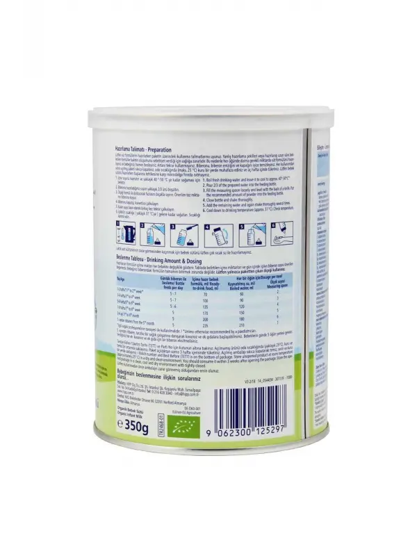Hipp 1 Organik Combiotic Bebek Sütü 350 gr 12 Adet
