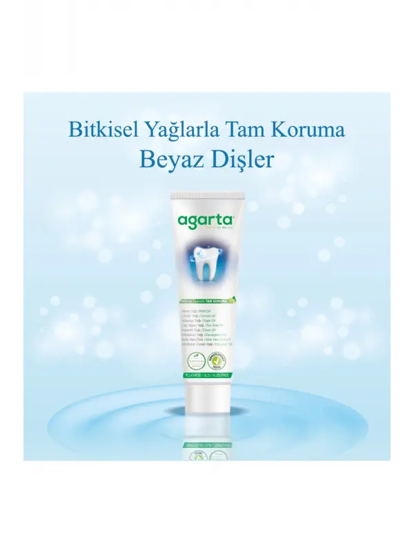 Agarta 3 Adet Doğal Florürsüz Bitki Özlü Diş Macunu 100 ml