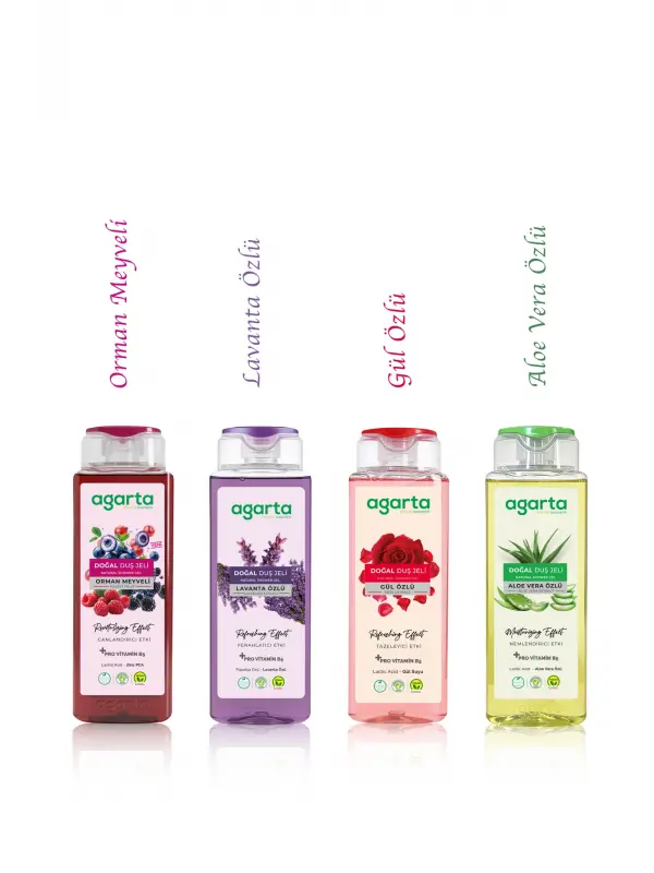 Agarta 4 Lü Set Doğal Duş Jeli 4*400 Ml