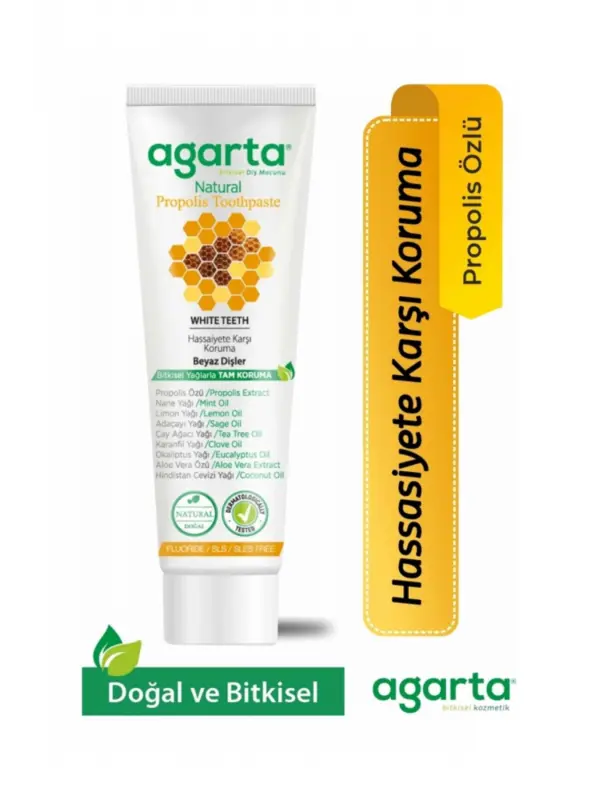 Agarta 6lı Aile Paketi Diş Macunu Seti + Doğal Gül Suyu Hediye (Aktif Karbon, Misvak,