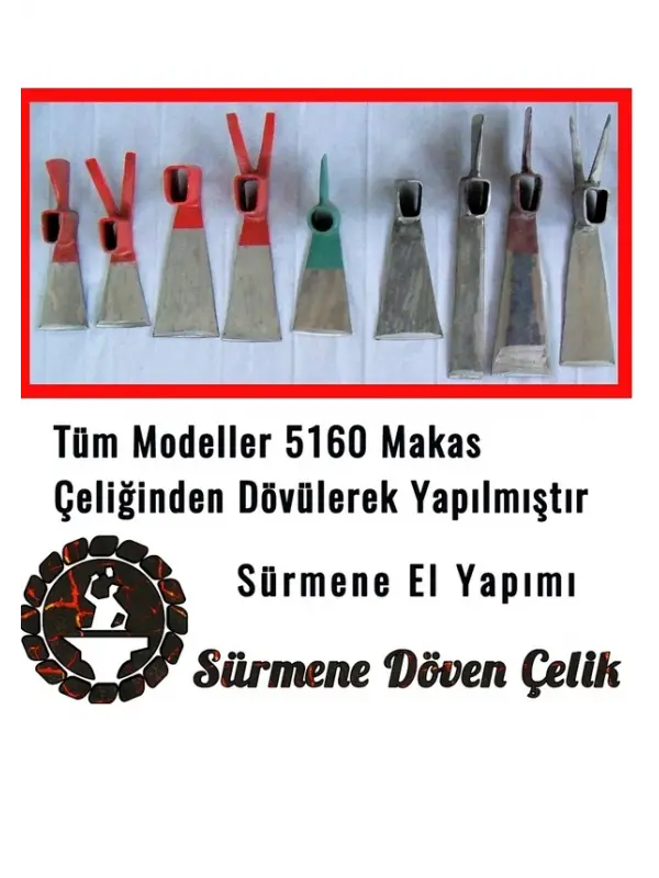 Sürmene Dövme 5160 Çelik Bahçe Çapası Saplı Büyük Boy Kazma – Profesyonel Dayanıklı Çapa