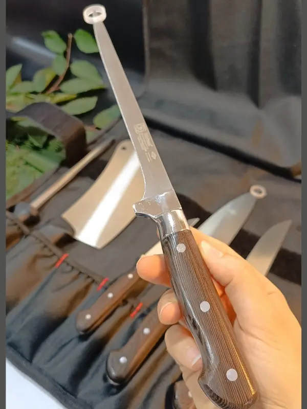 Sürbisa Sürmene Şef Bıçakları Seti Ahşap El Yapımı Kılıflı Et, Ekmek, Sebze, Mutfak, Kurban Şeflik Seti Hadnmade