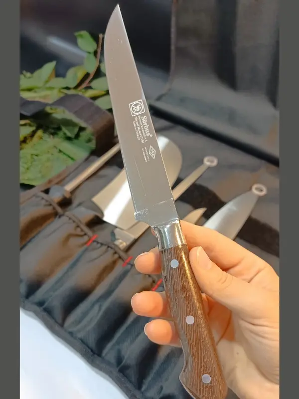 Sürbisa Sürmene Şef Bıçakları Seti Ahşap El Yapımı Kılıflı Et, Ekmek, Sebze, Mutfak, Kurban Şeflik Seti Hadnmade