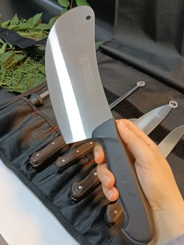 Sürbisa Sürmene Şef Bıçakları Seti Ahşap El Yapımı Kılıflı Et, Ekmek, Sebze, Mutfak, Kurban Şeflik Seti Hadnmade