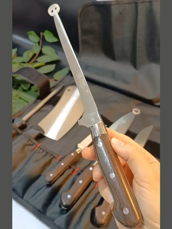 Sürbisa Sürmene Şef Bıçakları Seti Ahşap El Yapımı Kılıflı Et, Ekmek, Sebze, Mutfak, Kurban Şeflik Seti Hadnmade