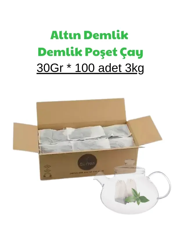 Tea1986 Altın Demlik Poşet 30Gr * 100 adet 3kg