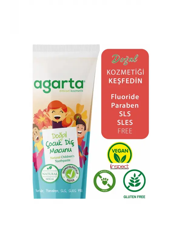 Agarta Doğal Çocuk Diş Macunu 75 Ml