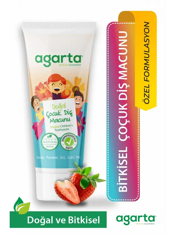 Agarta Doğal Çocuk Florürsüz Beyazlatıcı Diş Macunu 75 ml