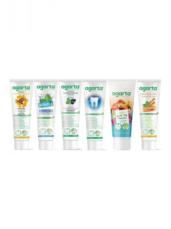 Agarta Doğal Diş Macunu 100ML Karma (6 Lı Set) Avantaj Paket