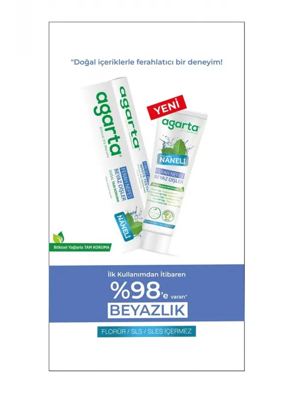 Agarta Doğal Diş Macunu 100ML Karma (6 Lı Set) Avantaj Paket