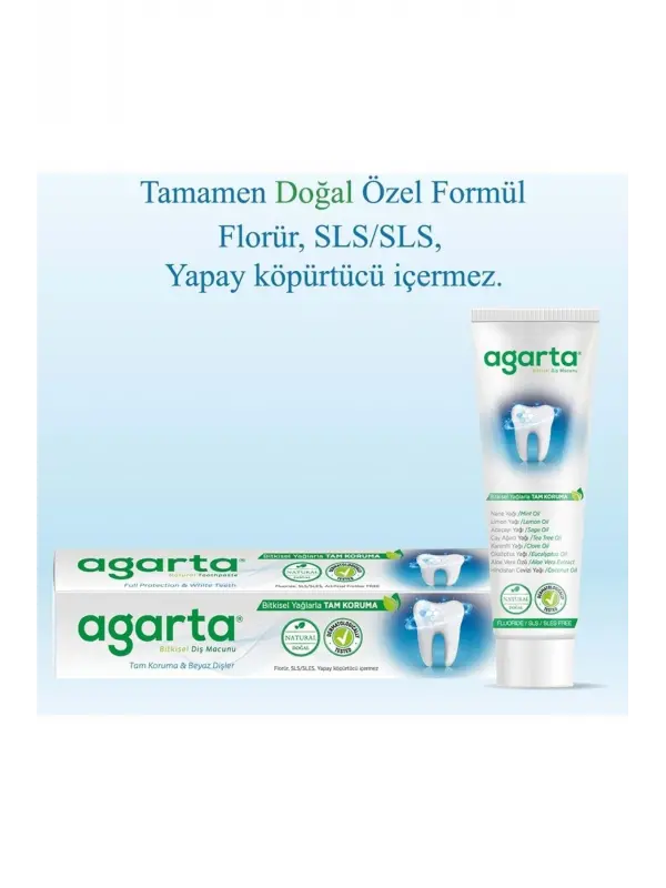 Agarta Agarta 6lı Aile Paketi Diş Macunu Seti + Doğal Gül Suyu Hediye (Aktif Karbon,