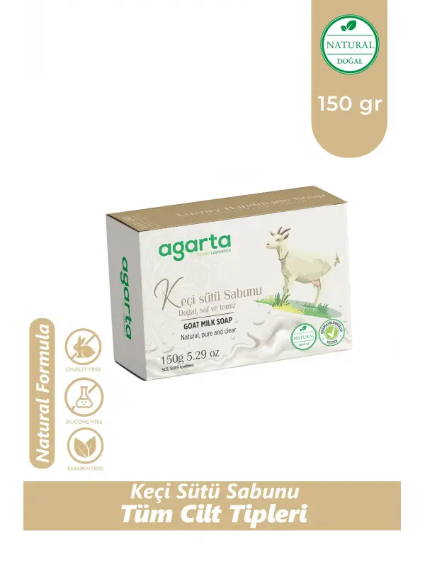 Agarta Doğal El Yapımı Keçi Sütü Sabunu 150 gr