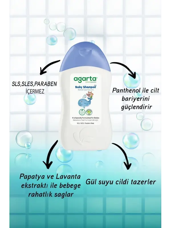Agarta Doğal Erkek Bebek/çocuklarına Özel Şampuan 400 ml
