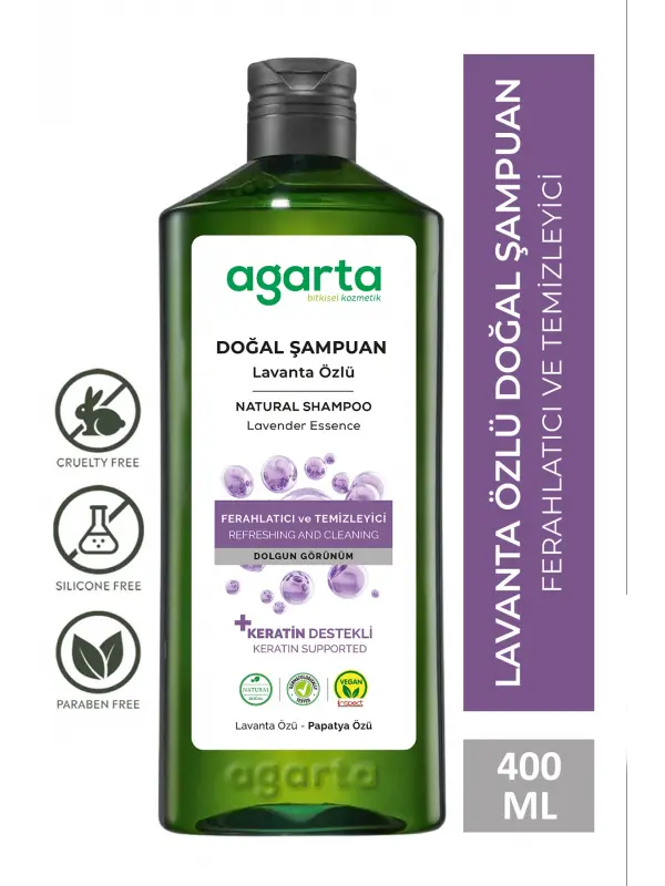 Agarta Doğal Lavanta Özlü Yağ Dengeleyici Şampuan 400 ml