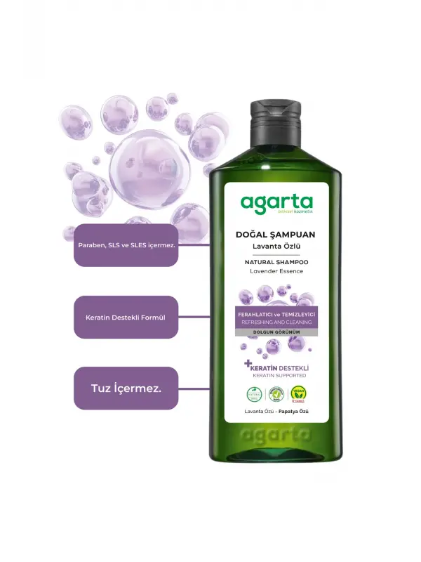 Agarta Doğal Lavanta Özlü Yağ Dengeleyici Şampuan 400 ml