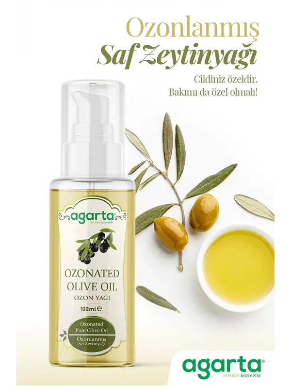 Agarta Doğal Saf Zeytinyağlı Ozon Yağı 100 ml