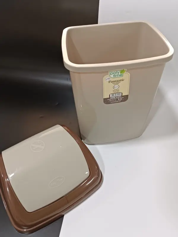 Fantastik Sallanır Kapak Plastik Banyo Mutfak Çöp Kovası Kutusu / 5 Litre