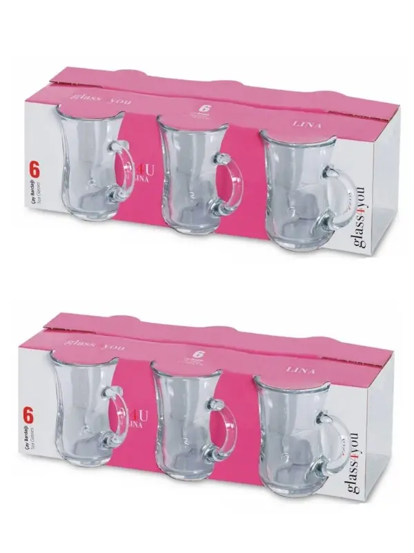 Kulplu Çay Bardağı 12li Set Paşabahçe Glass you