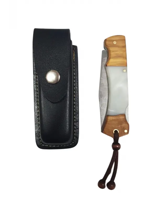 Outdoor Kılıflı Çakı Kamp Bıçağı Çakı Bıçağı Piknik Bıçak Çakısı Epokis 4116 Düz Ağız 9cm