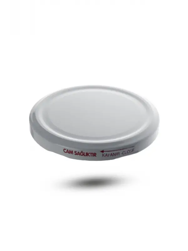 Kavanoz Kapağı 82mm 10lu Paket Beyaz Renk Vakumlu Konserve Kapağı
