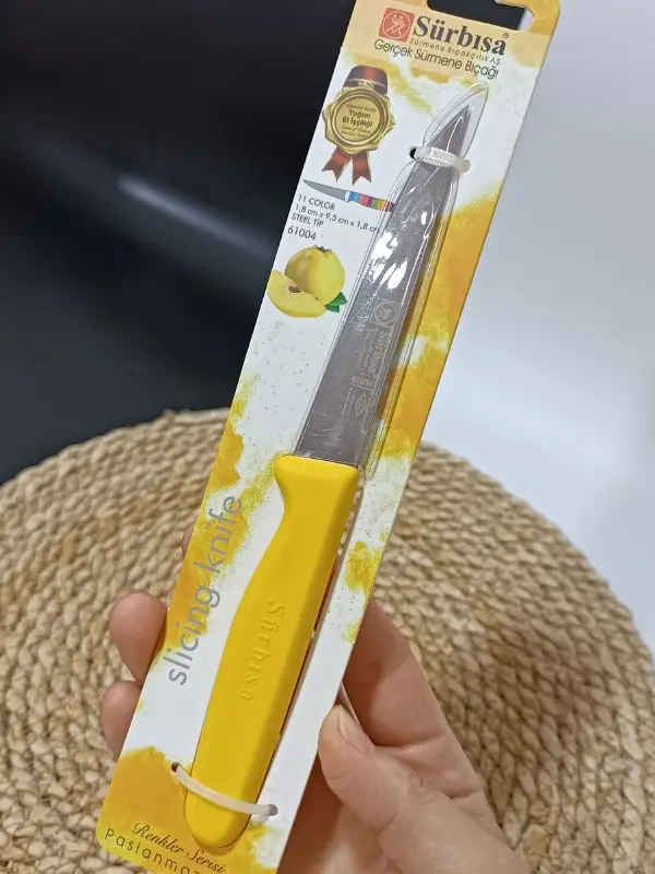 Sürbisa 61004 Sebze Bıçağı Sarı 1 Koli (12 adet)