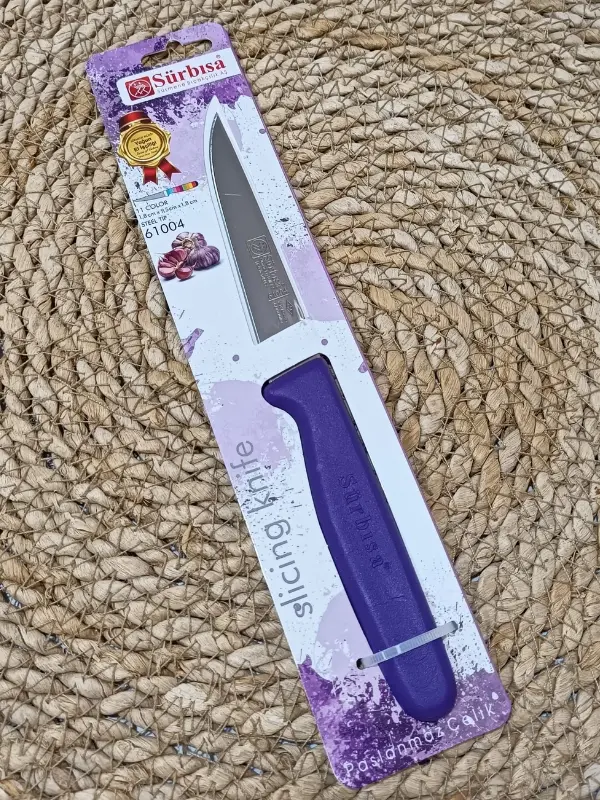 Sürmene 61004 Mutfak Bıçağı (9,50 Cm) Mor