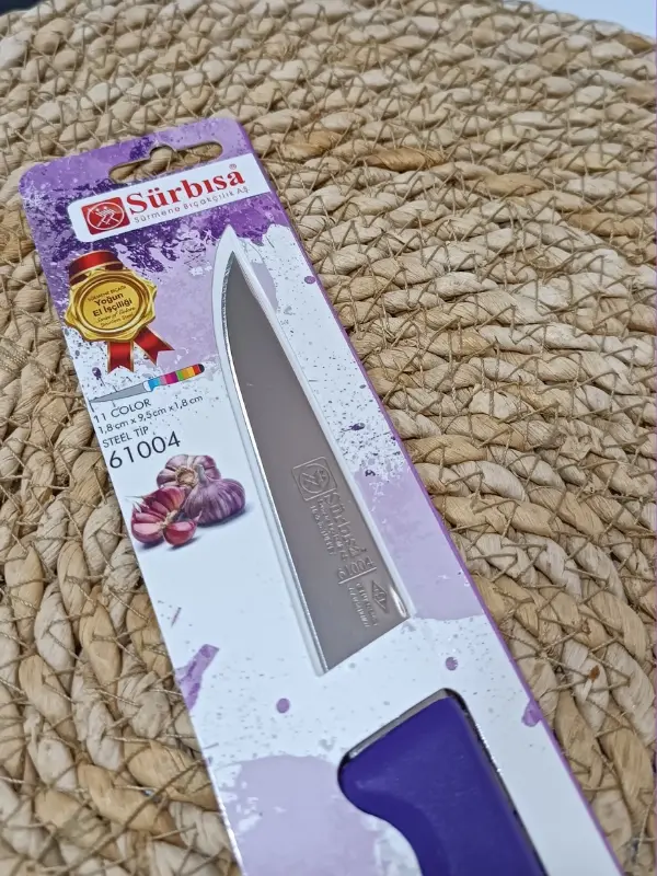 Sürmene 61004 Mutfak Bıçağı (9,50 Cm) Mor