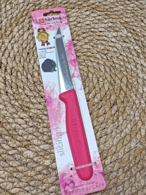 Sürmene 61004 Mutfak Bıçağı (9,50 Cm) Nar Çiceği