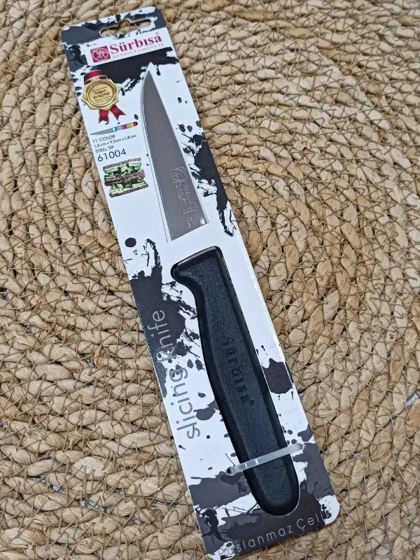 Sürmene 61004 Mutfak Bıçağı (9,50 Cm) Siyah