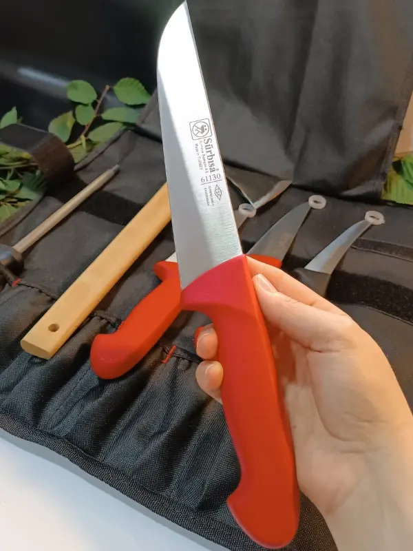 Sürmene Sürbisa Yapımı Kılıflı Et, Ekmek, Sebze, Mutfak, Kurban Palta Bıçakları Seti Hadnmade