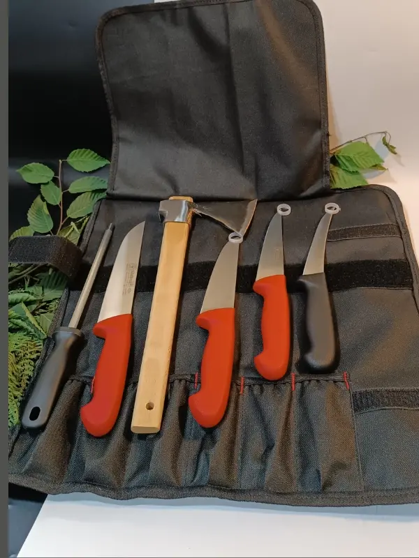 Sürmene Sürbisa Yapımı Kılıflı Et, Ekmek, Sebze, Mutfak, Kurban Palta Bıçakları Seti Hadnmade