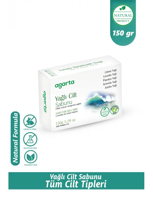 Agarta Yağlı Ciltler Sabunu Doğal 150 gr