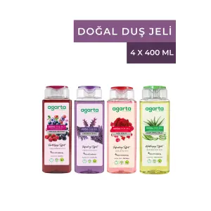 Agarta 4 Lü Set Doğal Duş Jeli 4*400 Ml