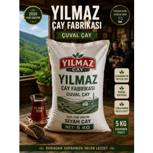Çuval Çay Yılmaz Çay Fabrikası Çayı 5 kg 2026 ÜRETİMİ