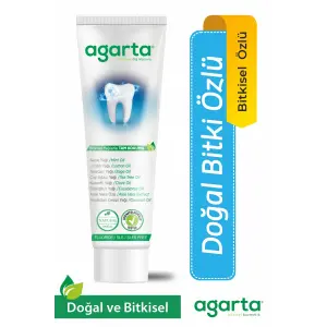 Agarta Doğal Bitki Özlü Florürsüz Beyazlatıcı Diş Macunu 100 ml