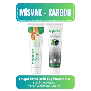 Agarta Doğal Diş Macunları(Misvak 100 ml + Karbon 100 ml)