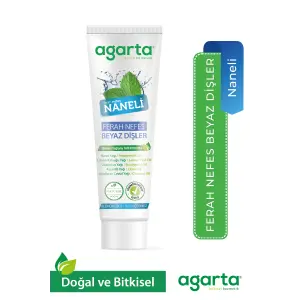 Agarta Doğal Yoğun Naneli Florürsüz Ferah Nefes Diş Macunu 100 Ml