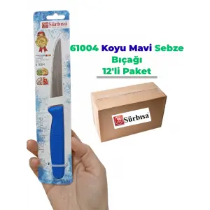 Sürbisa 61004 Sebze Bıçağı Koyu Mavi 1 Koli (12 adet)