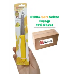Sürbisa 61004 Sebze Bıçağı Sarı 1 Koli (12 adet)