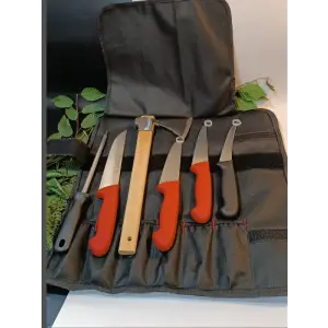 Sürmene Yapımı Kılıflı Et, Ekmek, Sebze, Mutfak, Kurban Palta Bıçakları Seti Hadnmade