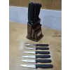 Sürbisa 10 Parça Profesyonel Mutfak Bıçak Seti - Paslanmaz Çelik Şef Bıçağı ve Standlı Set - Yerli Üretim Mutfak Takımı