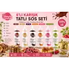 Melwiss Chocolate 6’lı Karışık Tatlı Sos Seti Waffle Pasta Pankek Sosları 330 gr x 6