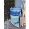 PVC Borulu Çay Taşıma Sepeti Büyük Boy Açık Ağızlı Hasat ve Toplama Sepeti