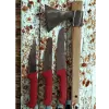 Handmade Sürmene Sürbisa Paltalı Kasap Kurban Et Doğrama Seti 4 lü + Masat