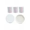 Kavanoz Kapağı 82mm 10lu Paket Beyaz Renk Vakumlu Konserve Kapağı
