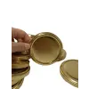 Konserve Kavanoz Kapağı 100 Adet 82mm Altın Kapak